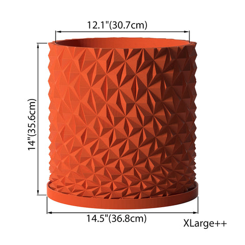 Terracotta Orange Knurl