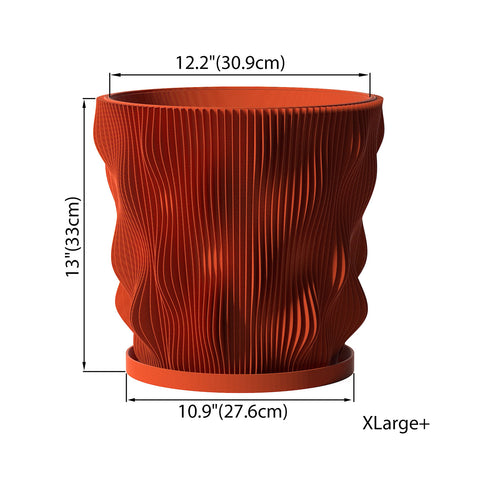 Terracotta Orange Wave