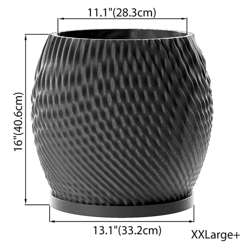 Charcoal Black Ripple