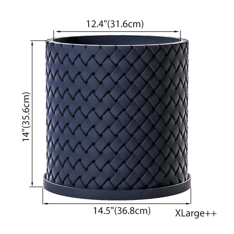 Deep Ocean Blue Weave