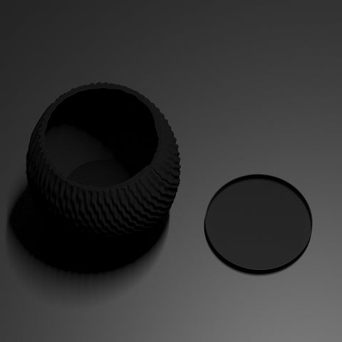 Charcoal Black Ripple