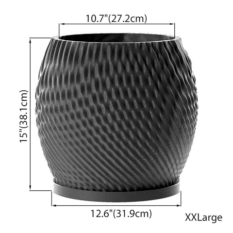 Charcoal Black Ripple