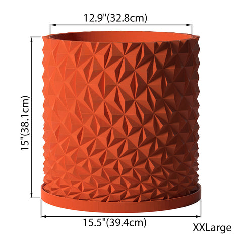 Terracotta Orange Knurl