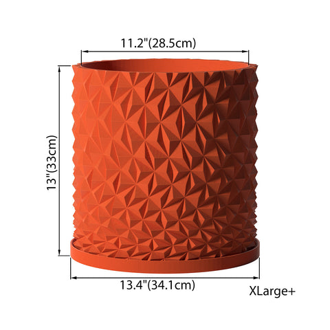 Terracotta Orange Knurl