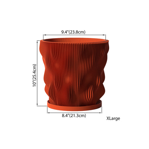 Terracotta Orange Wave