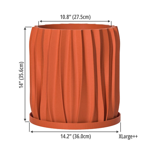 Terracotta Orange Kurtain