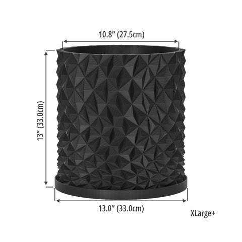 Charcoal Black Knurl