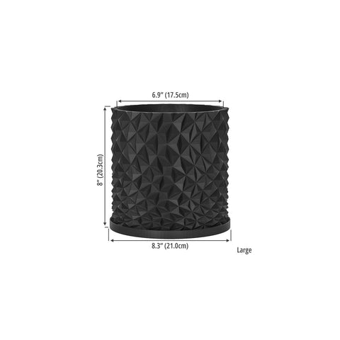 Charcoal Black Knurl