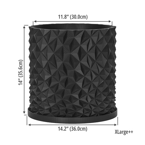 Charcoal Black Knurl