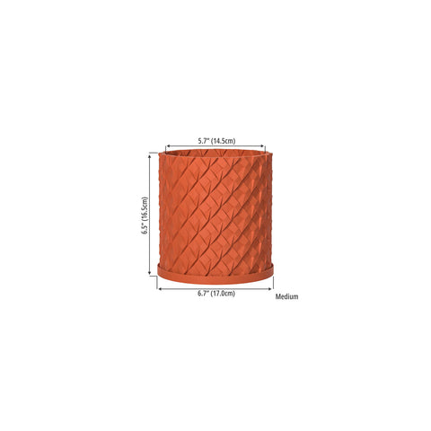 Terracotta Orange Chisel