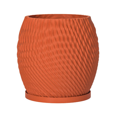 Terracotta Orange Ripple