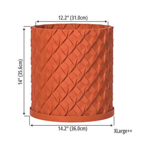 Terracotta Orange Chisel