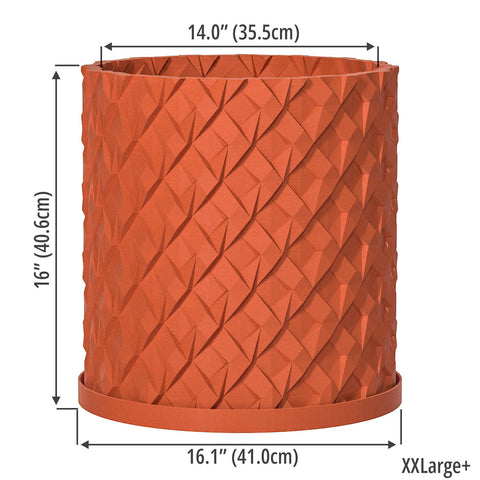 Terracotta Orange Chisel