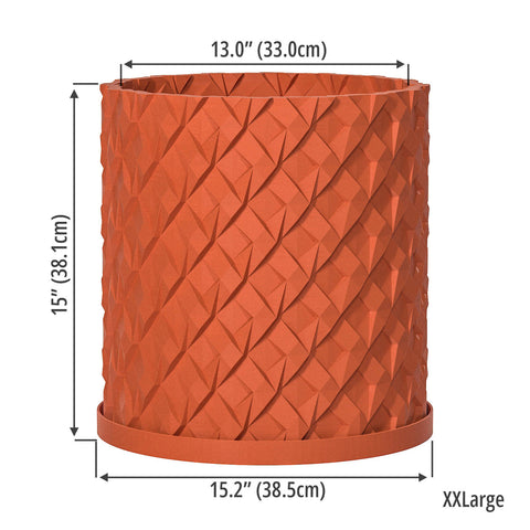 Terracotta Orange Chisel