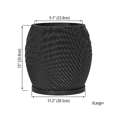 Charcoal Black Ripple