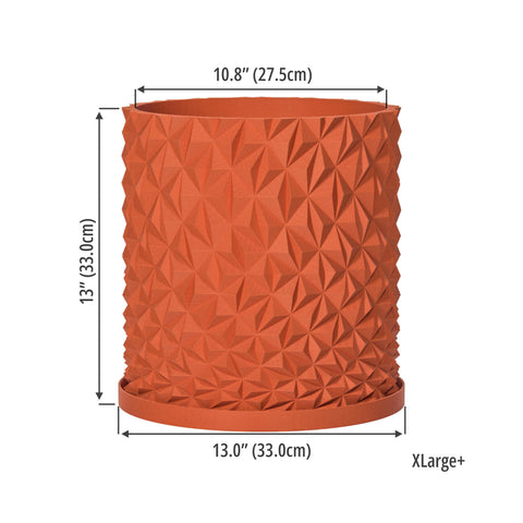Terracotta Orange Knurl