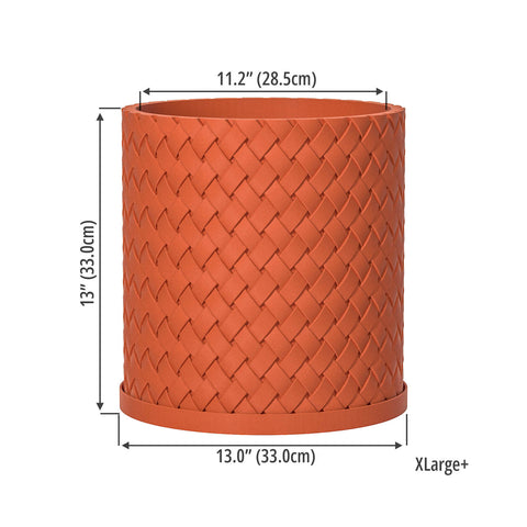 Terracotta Orange Weave