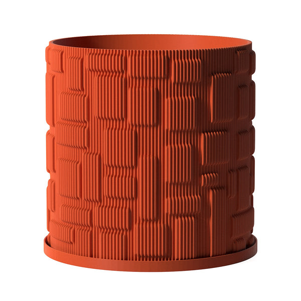 Terracotta Orange GridLock