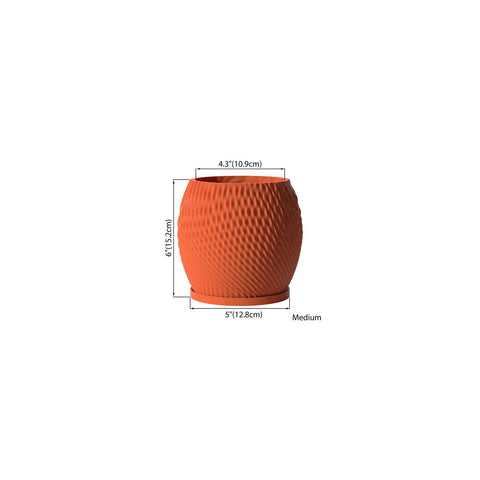 Terracotta Orange Ripple