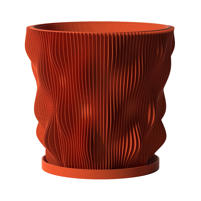 Terracotta Orange Wave