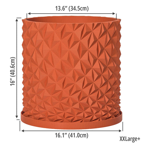 Terracotta Orange Knurl