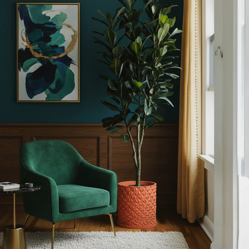 Terracotta Orange Knurl