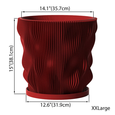 Lava Red Wave