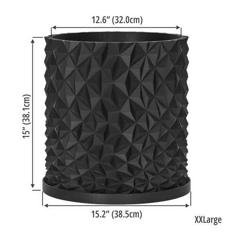 Charcoal Black Knurl