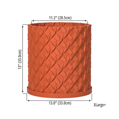 Terracotta Orange Chisel