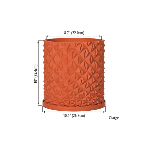 Terracotta Orange Knurl