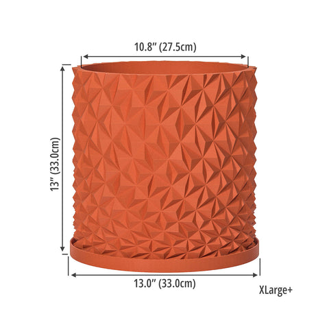 Terracotta Orange Knurl