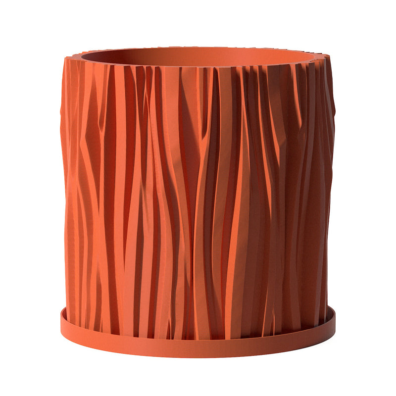 Terracotta Orange Groove