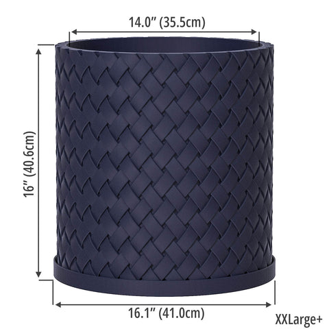 Deep Ocean Blue Weave