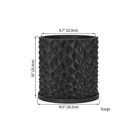 Charcoal Black Knurl