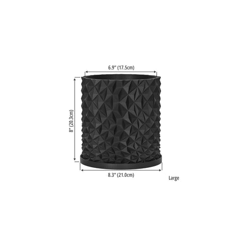 Charcoal Black Knurl