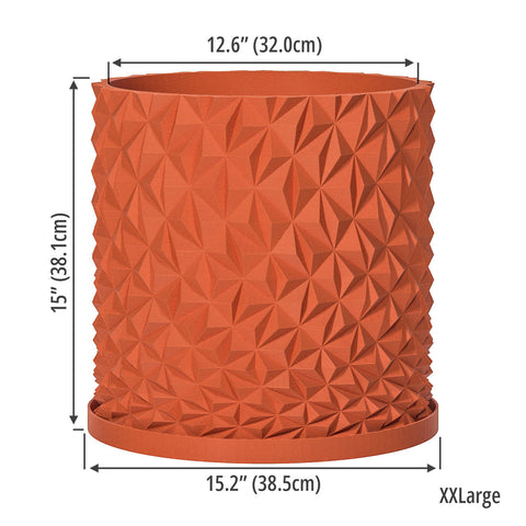 Terracotta Orange Knurl