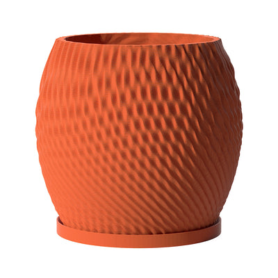 Terracotta Orange Ripple