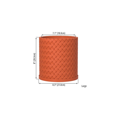 Terracotta Orange Weave