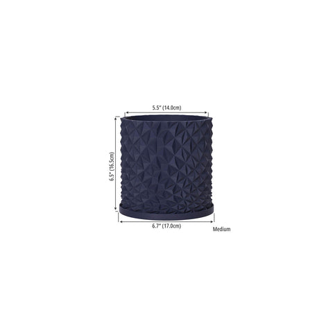 Deep Ocean Blue Knurl