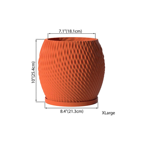 Terracotta Orange Ripple